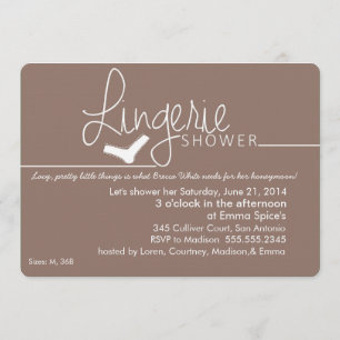 Lacy, Little Lingerie Shower Invitation