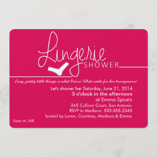 Lacy, Little Lingerie Shower Invitation
