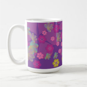 Lacy Lotus Purple Coffee Mug