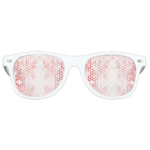 Lacy pink flowers retro sunglasses