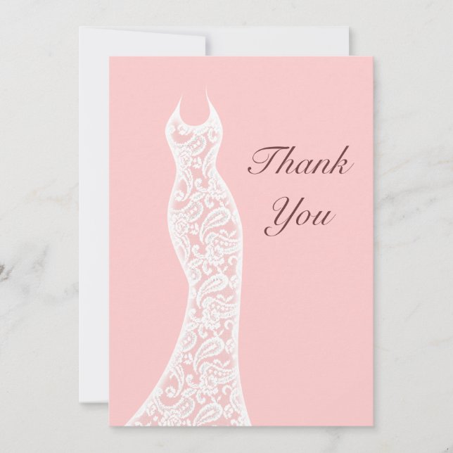 Lacy Pink Thank You (Front)