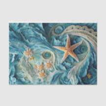 Lacy SeaStars, Ocean Waves & Starfish