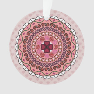 Lacy Valentine's Day Acrylic Ornament