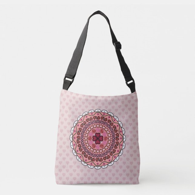 Lacy Valentine's Day All-Over-Print Bag (Front)