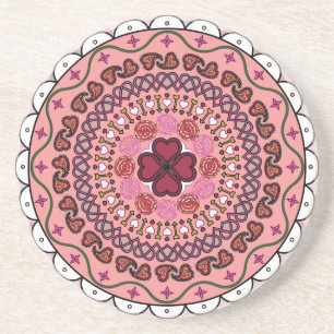 Lacy Valentine's Day Coaster