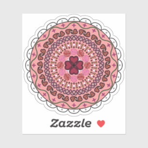 Lacy Valentine's Day Contour Sticker