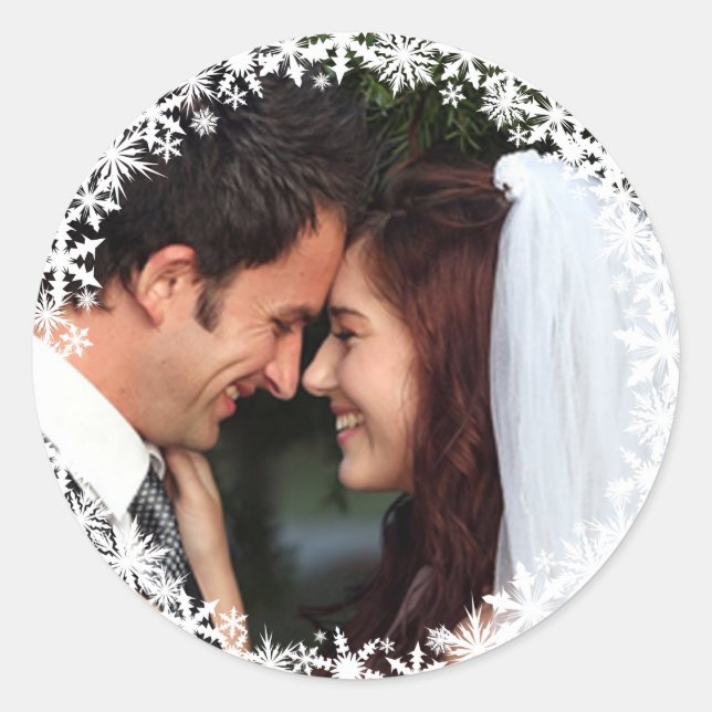 Lacy Winter Holiday Sticker (Front)