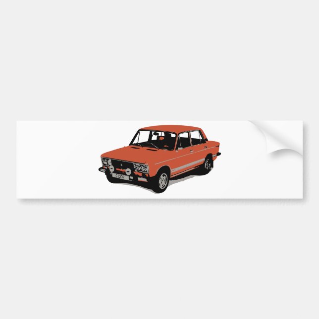 Lada - The Soviet Russian Car Bumper Sticker (Front)