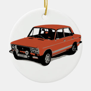Lada - The Soviet Russian Car Ceramic Ornament