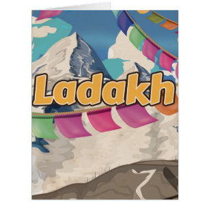 Ladakh, India Vintage travel poster