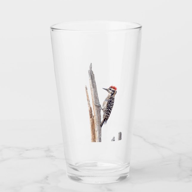 Ladder-Backed Woodpecker Glass (Front)
