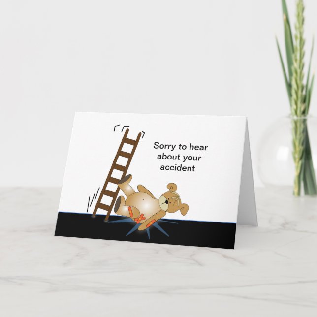 Ladder Bear Falling Down Card (Front)