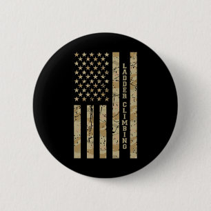Ladder Climbing Sport Fitness Desert Camo Distress 6 Cm Round Badge