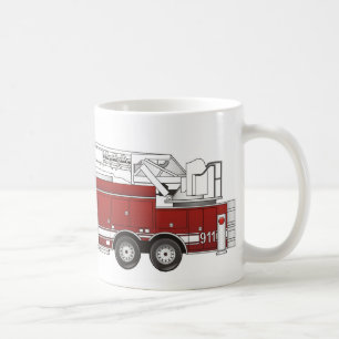 Ladder Fire Truck Coffee Mug
