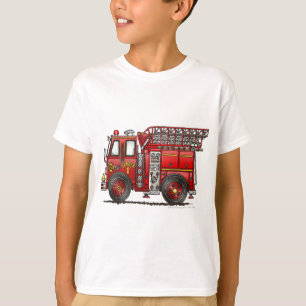 Ladder Fire Truck Firefighter T-Shirt