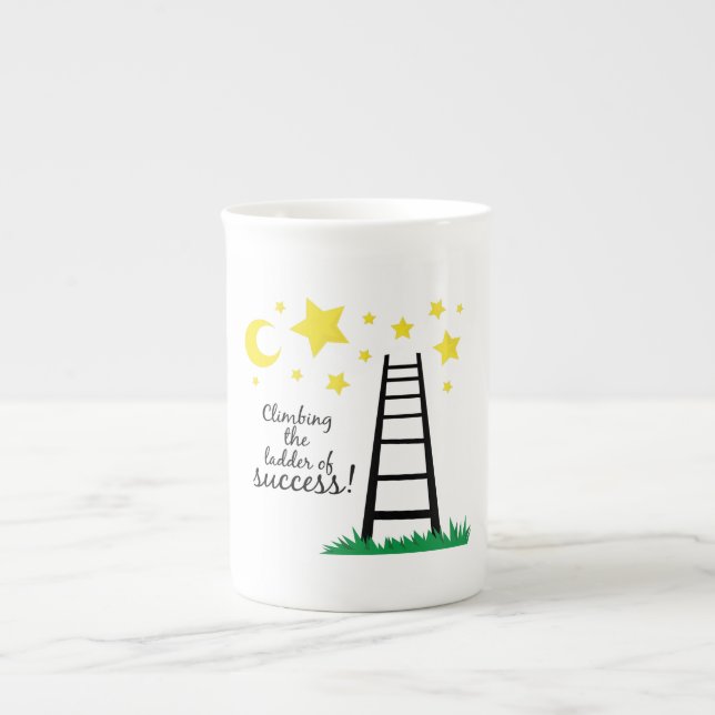 Ladder of Success Bone China Mug (Front)