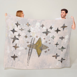 Ladder to the Stars Talking Canyons, New Mexico Fleece Blanket