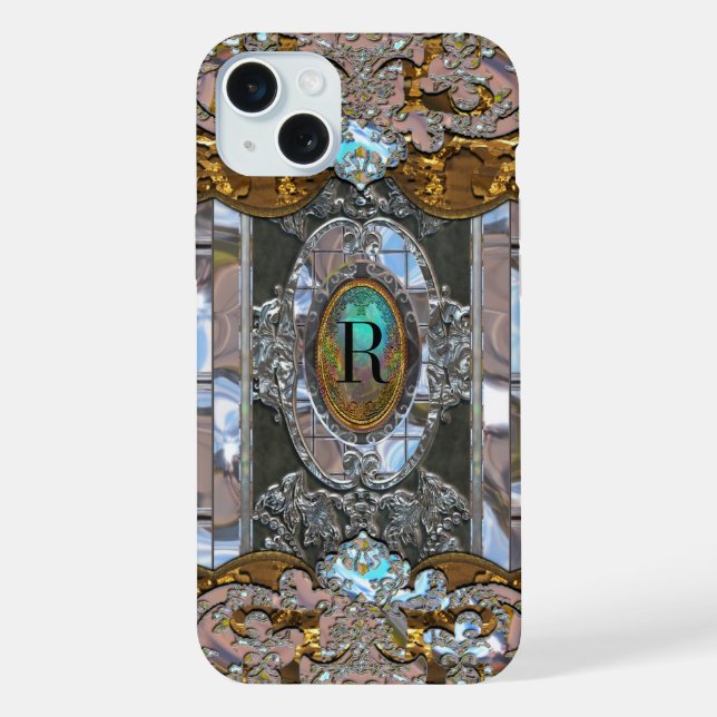 Ladeceure Pretty Monogram Plus iPhone Case (Back)