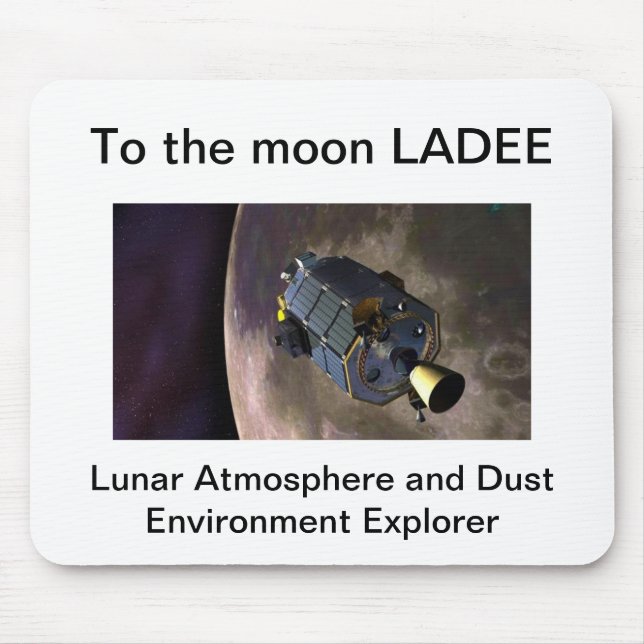 LADEE moon mission mousepad (Front)