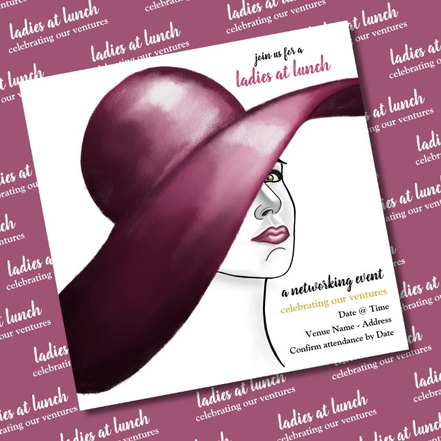 Ladies at Lunch – A Chic Networking Affair Invitation (Creator Uploaded)