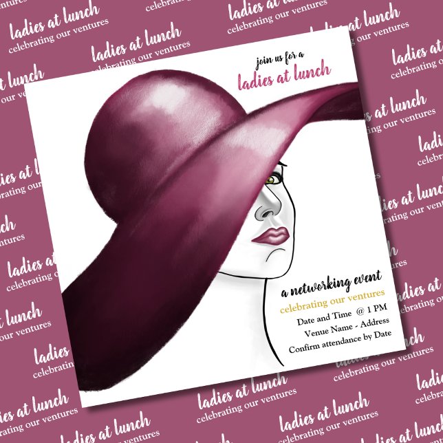 Ladies at Lunch – A Chic Networking Affair Invitation (Creator Uploaded)