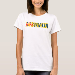 Ladies Australia flag graphic top