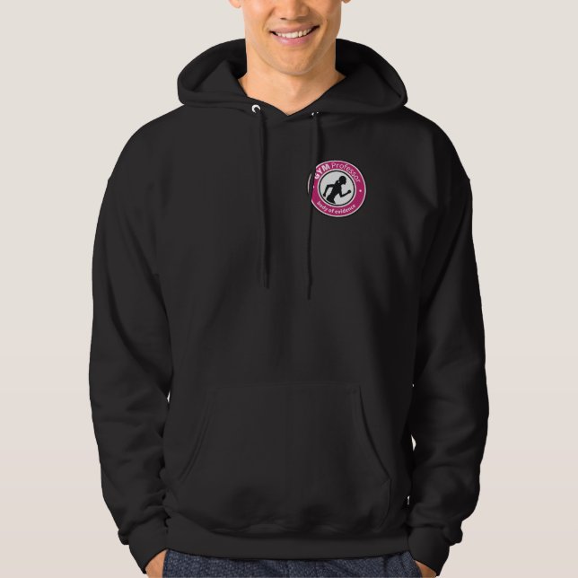 Ladies Baggy Gym Hoody (Black) (Front)