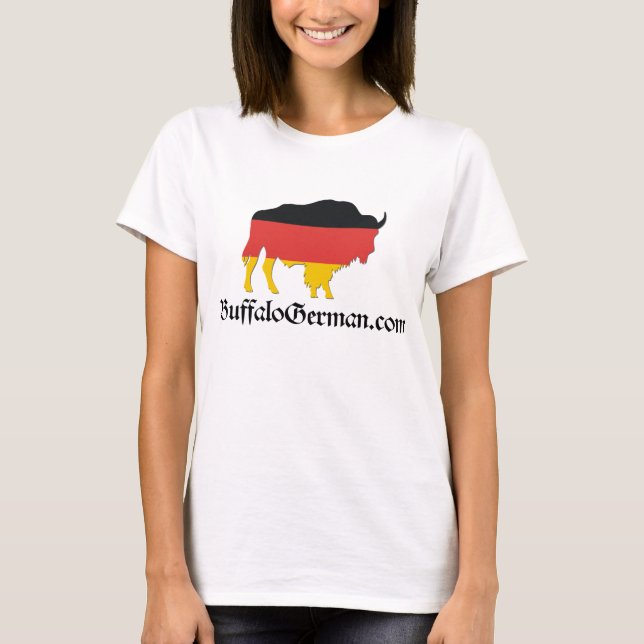 Ladies Bison Logo T-Shirt (Front)