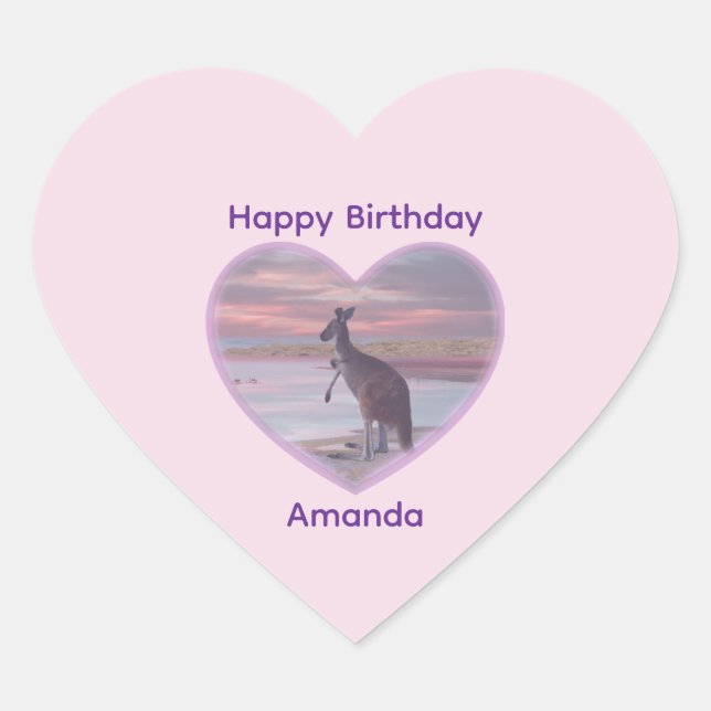 Ladies Called Amanda, Heart Sticker (Front)