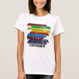 ladies capoeira martial arts rainbow T-Shirt