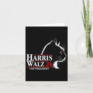 Ladies Cat Harris Wheimer 24 For President Electio Card