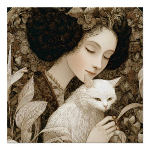Ladies & Cats – Vintage Portrait Collection 1 Poster