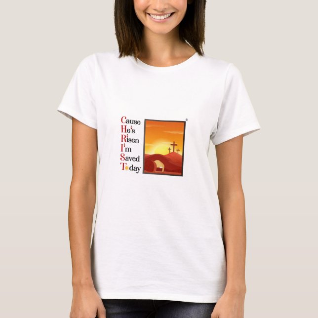 Ladies Christ Acronym Tee (Front)