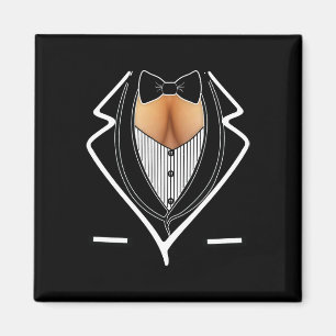 Ladies Cleavage Tuxedo Halloween Costume Party Mar Magnet