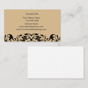 Ladies Contact Cards Themed Floral