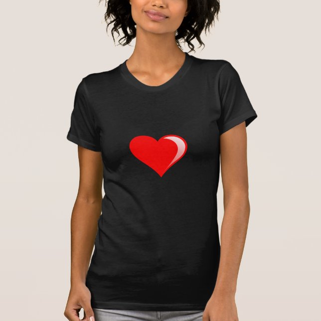 Ladies Dark Basic T-Shirt Template - Customised (Front)