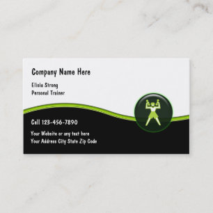 Ladies Fitness Business Cards