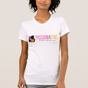 Ladies Fitted Tee With Passion 4 Paws Logo