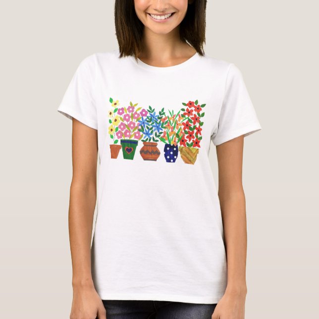 Ladies Flower Power T-shirt (Front)
