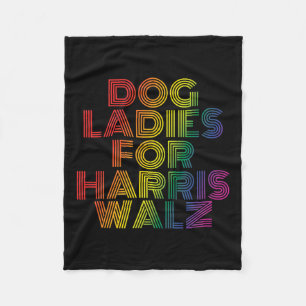 Ladies For Harris Wheimer Retro Vintage Rainbow Fleece Blanket