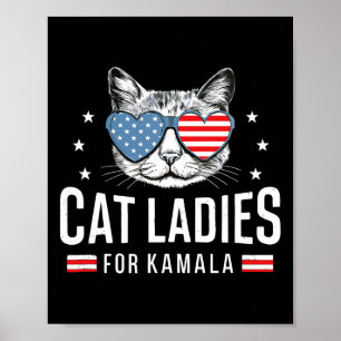 Ladies For Kamala Harris Democracy Voting Blue Pre Poster