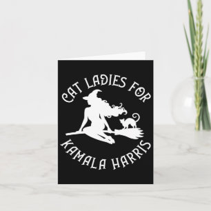 Ladies For Kamala Harris Wiccan Pagan Cheeky Witch Card