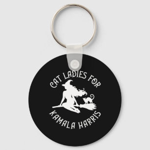 Ladies For Kamala Harris Wiccan Pagan Cheeky Witch Key Ring