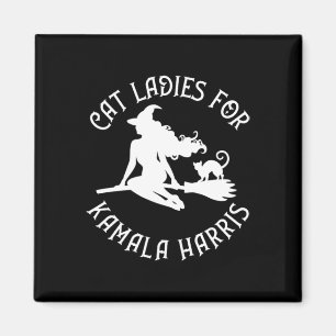 Ladies For Kamala Harris Wiccan Pagan Cheeky Witch Magnet
