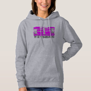 Ladies Full Throttle Fitness Pink "Stamp" Hoodie