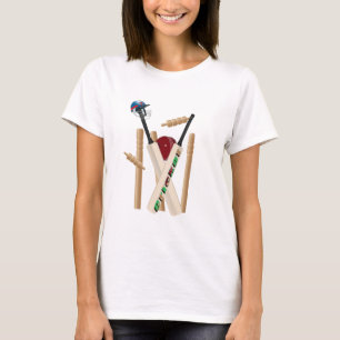 Ladies Get Your Cricket On, T-Shirt