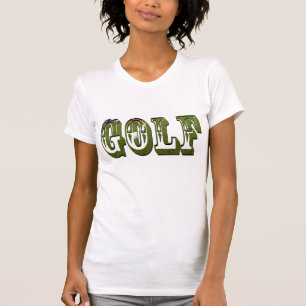 Ladies Golf Dimensional Green Logo Tshirt, T-Shirt