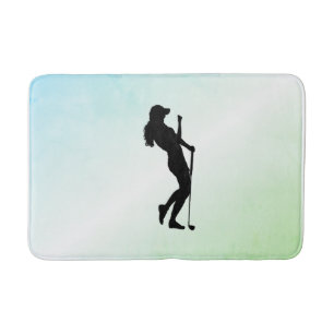 Ladies Golf Green Bath Mat