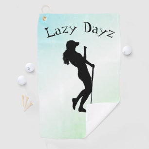 Ladies Golf Green Golf Towel