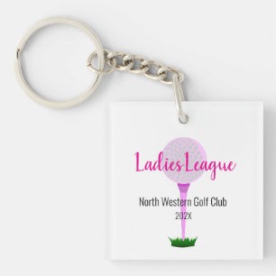 Ladies Golf League Custom Acrylic Keychain